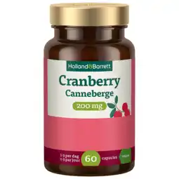 Holland & Barrett Holland & Barrett Cranberry 200mg - 60 capsules aanbieding