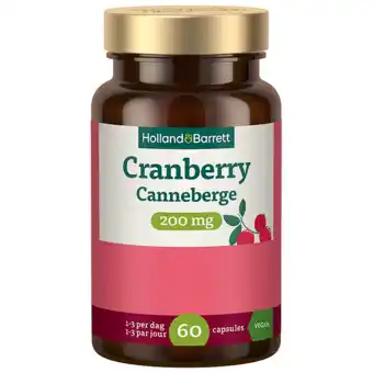 Holland & Barrett Holland & Barrett Cranberry 200mg - 60 capsules aanbieding