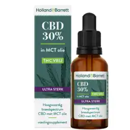 Holland & Barrett Holland & Barrett CBD 30% MCT (30ml) aanbieding