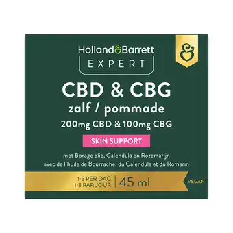 Holland & Barrett Holland & Barrett Expert CBD & CBG Zalf - 45ml aanbieding