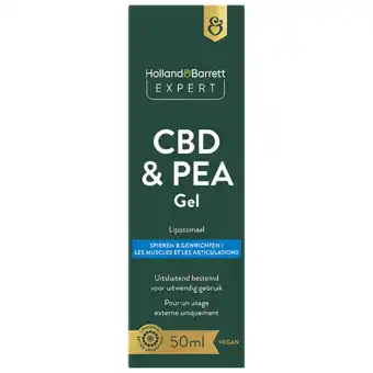 Holland & Barrett Holland & Barrett Expert CBD & PEA Liposomale Gel - 50ml aanbieding