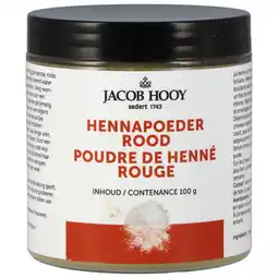 Holland & Barrett Jacob Hooy Henna Haarverf Poeder Rood - 100g aanbieding