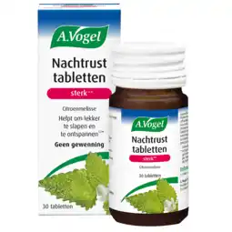 Holland & Barrett A.Vogel Dormeasan Nachtrust Sterk Citroenmelisse Tabletten (30 Tabletten) aanbieding