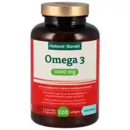 Holland & Barrett Holland & Barrett Omega-3 1000mg - 120 softgels aanbieding