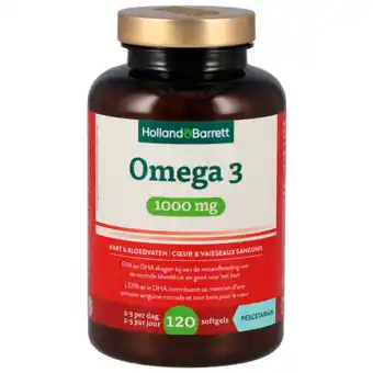 Holland & Barrett Holland & Barrett Omega-3 1000mg - 120 softgels aanbieding