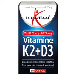 Holland & Barrett Lucovitaal Vitamine K2 + D3 (60 capsules) aanbieding
