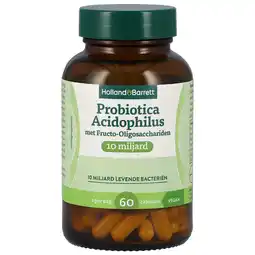 Holland & Barrett Holland & Barrett Probiotica Acidophilus met Fructo-Oligosacchariden 10mld - 60 capsules aanbieding