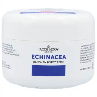 Holland & Barrett Jacob Hooy Echinacea Hand & Bodycrème - 200ml aanbieding