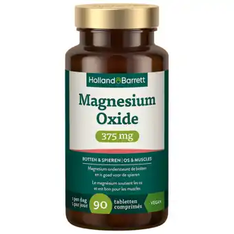 Holland & Barrett Holland & Barrett Magnesium 375mg - 90 tabletten aanbieding