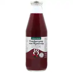 Holland & Barrett Holland & Barrett Cranberrysap Lichtgezoet met Rijstsiroop - 750ml aanbieding