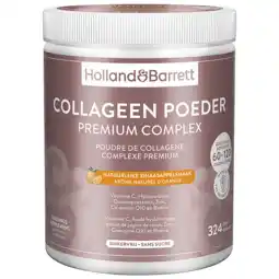 Holland & Barrett Holland & Barrett Collageen Poeder Premium Complex Natuurlijke Sinaasappelsmaak - 324 gram aanbieding