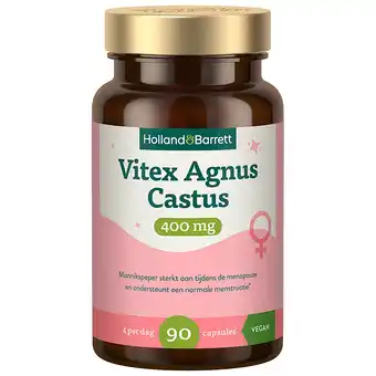 Holland & Barrett Holland & Barrett Vitex Agnus Castus 400mg - 90 capsules aanbieding