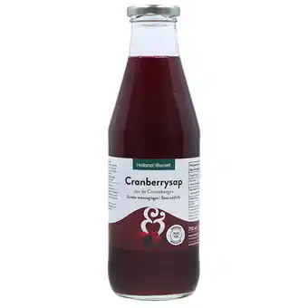 Holland & Barrett Holland & Barrett Cranberrysap Ongezoet - 750ml aanbieding