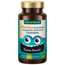 Holland & Barrett Holland & Barrett Multi Kind Lijnzaadolie Citroensmaak - 30 gummies aanbieding