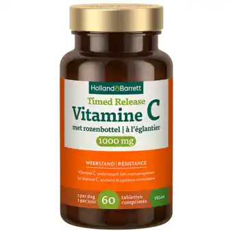 Holland & Barrett Holland & Barrett Timed Release Vitamine C 1000mg met Rozenbottel - 60 tabletten aanbieding