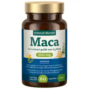 Holland & Barrett Holland & Barrett Maca 300mg - 60 capsules aanbieding