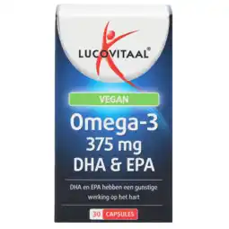 Holland & Barrett Lucovitaal Vegan Omega-3 375mg DHA & EPA - 30 capsules aanbieding