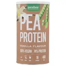 Holland & Barrett Purasana Vegan Pea Protein Vanille - 400g aanbieding