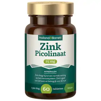 Holland & Barrett Holland & Barrett Zink Picolinaat 25mg - 60 tabletten aanbieding