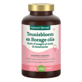 Holland & Barrett Holland & Barrett Teunisbloem En Borage Olie - 120 softgels aanbieding
