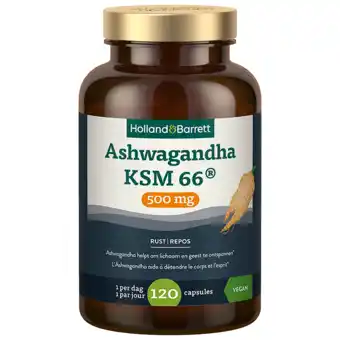 Holland & Barrett Holland & Barrett Ashwagandha KSM 66 500mg - 120 capsules aanbieding