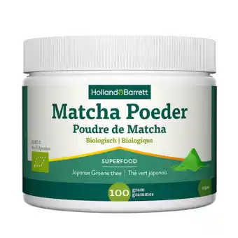 Holland & Barrett Holland & Barrett Matcha Poeder Biologisch - 100 gram aanbieding