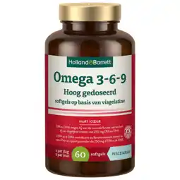Holland & Barrett Holland & Barrett Omega 3/6/9 - 60 softgels aanbieding