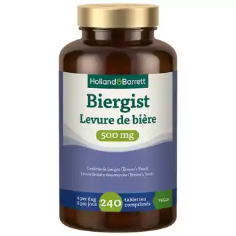Holland & Barrett Holland & Barrett Biergist 500mg - 240 tabletten aanbieding