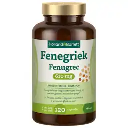 Holland & Barrett Holland & Barrett Fenegriek 610mg - 120 capsules aanbieding