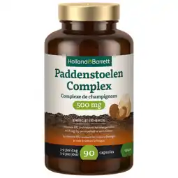 Holland & Barrett Holland & Barrett Paddenstoelen Complex 500mg - 90 capsules aanbieding