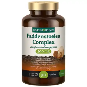 Holland & Barrett Holland & Barrett Paddenstoelen Complex 500mg - 90 capsules aanbieding