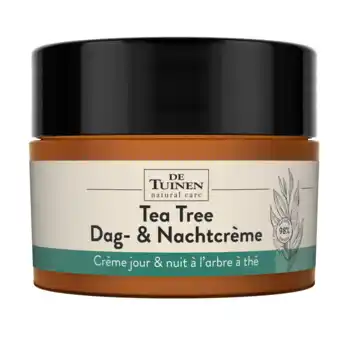 Holland & Barrett De Tuinen Tea Tree Dag- & Nachtcrème - 50ml aanbieding