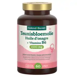 Holland & Barrett Holland & Barrett Teunisbloemolie + Vitamine B6 1500mg - 60 softgels aanbieding