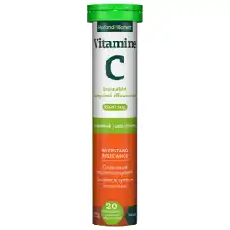 Holland & Barrett Holland & Barrett Vitamine C Bruistablet 1500mg Limoensmaak - 20 bruistabletten aanbieding