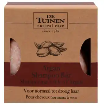 Holland & Barrett De Tuinen Argan Shampoo Bar - 80 wasbeurten aanbieding