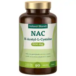 Holland & Barrett Holland & Barrett NAC N-Acetyl-L-Cysteïne 600mg - 90 capsules aanbieding