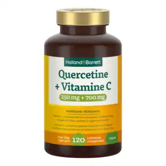 Holland & Barrett Holland & Barrett Quercetine + Vitamine C 250mg + 700mg - 120 tabletten aanbieding