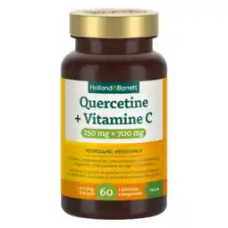 Holland & Barrett Holland & Barrett Quercetine + Vitamine C 250mg + 700mg - 60 tabletten aanbieding
