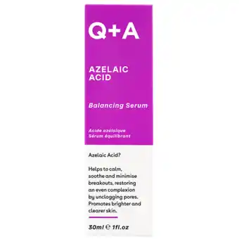 Holland & Barrett Q+A Azelaic Acid Balancing Serum - 30ml aanbieding