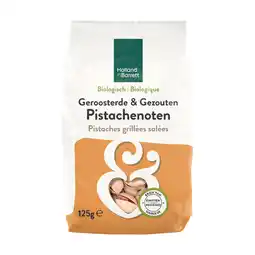 Holland & Barrett Holland & Barrett Geroosterde & Gezouten Pistachenoten Bio - 125g aanbieding