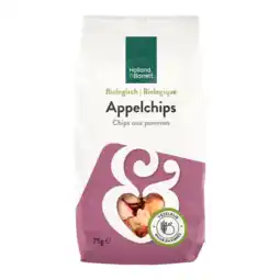 Holland & Barrett Holland & Barrett Appelchips Bio - 75g aanbieding