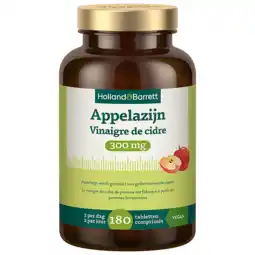Holland & Barrett Holland & Barrett Appelazijn Poeder 300mg - 180 tabletten aanbieding
