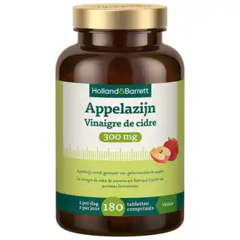 Holland & Barrett Holland & Barrett Appelazijn Poeder 300mg - 180 tabletten aanbieding
