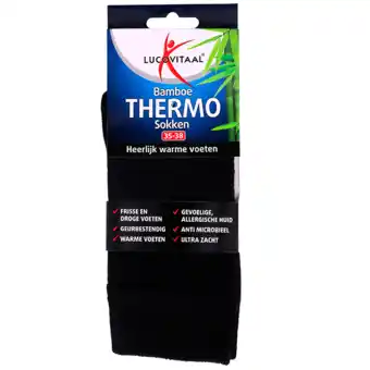 Holland & Barrett Lucovitaal Bamboe Thermosokken Maat 35-38 - 1 paar aanbieding