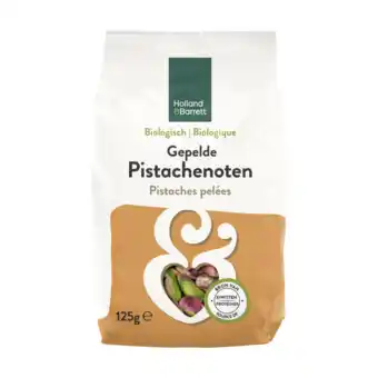 Holland & Barrett Holland & Barrett Gepelde Pistachenoten Bio - 125g aanbieding