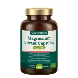Holland & Barrett Holland & Barrett Magnesium Citraat Capsules 125mg - 120 capsules aanbieding