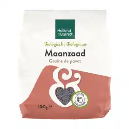 Holland & Barrett Holland & Barrett Maanzaad Bio - 100g aanbieding