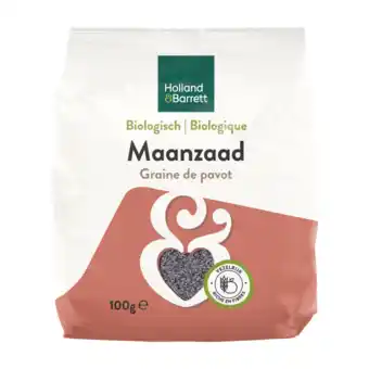 Holland & Barrett Holland & Barrett Maanzaad Bio - 100g aanbieding