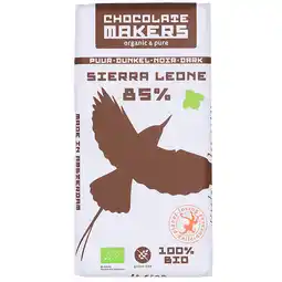 Holland & Barrett Chocolatemakers Puur Sierra Leone 85% - 80g aanbieding