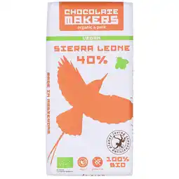 Holland & Barrett Chocolatemakers Vegan Sierra Leone 40% - 80g aanbieding